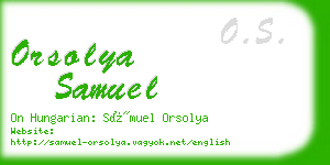 orsolya samuel business card